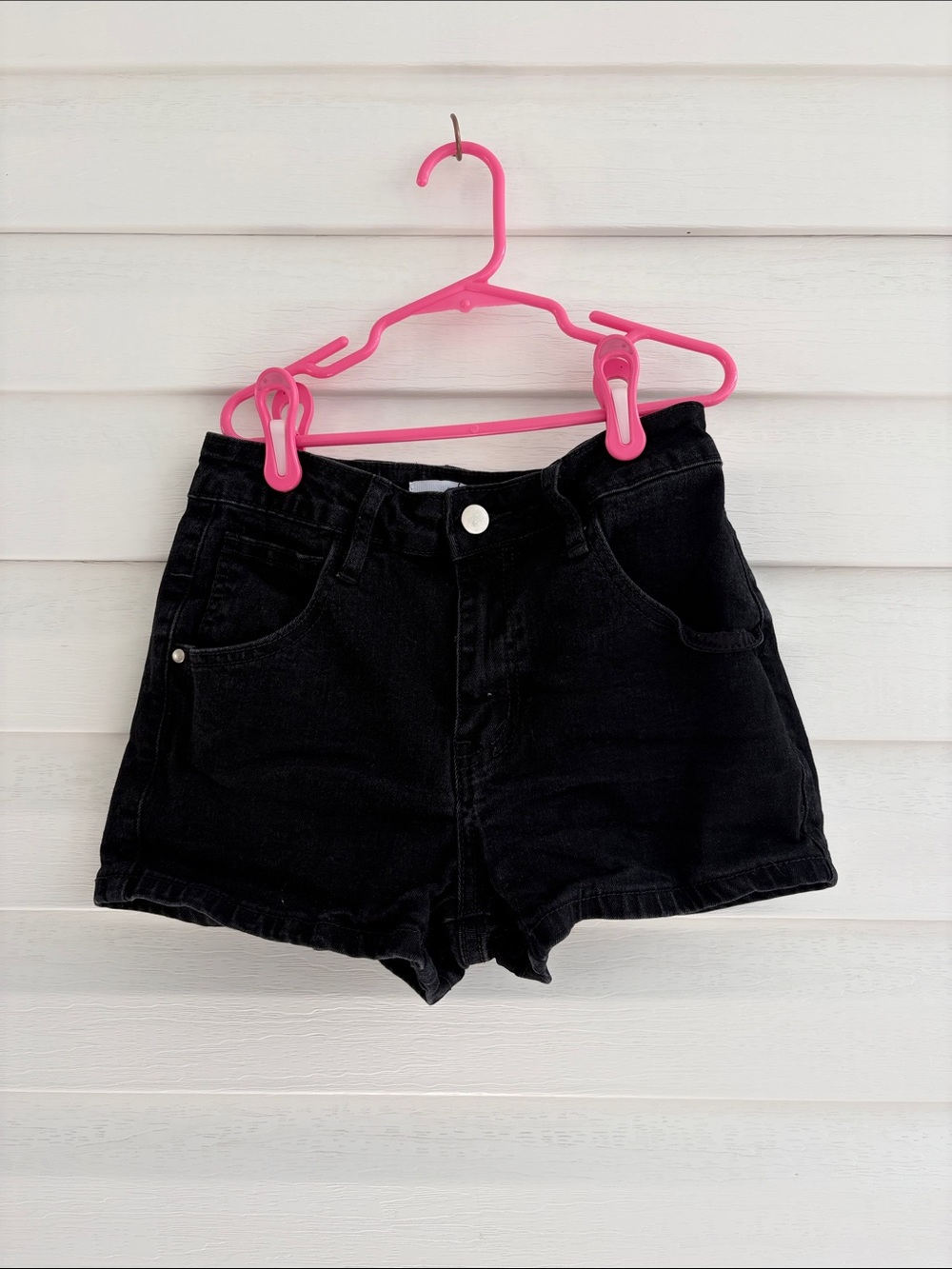 Windsor Black High Rise Denim Shorts Women's XS Festival Y2K Summer
